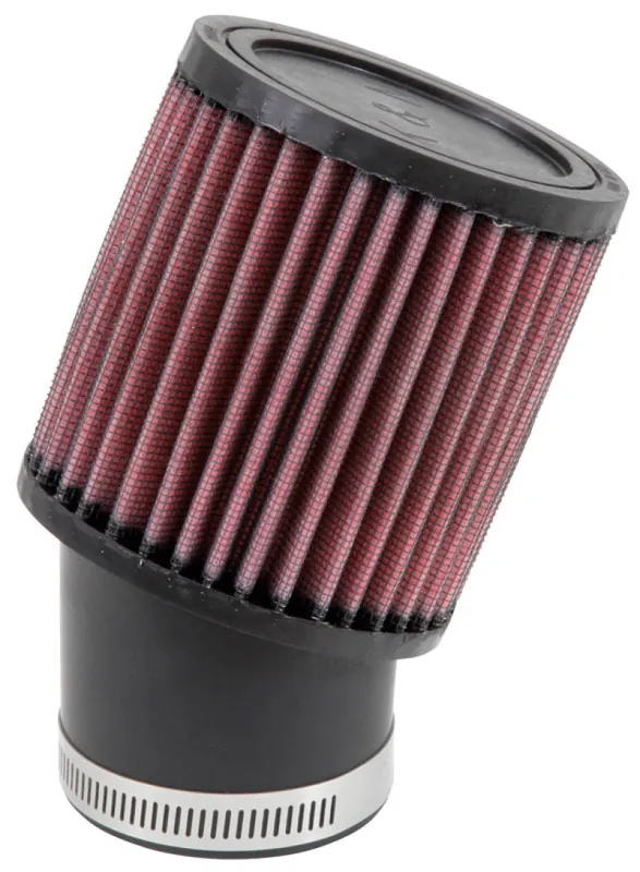 K&N Filter Universal Rubber Round Straight Filter 20 Deg Angled 2-7/16in Flange 3-3/4in OD 4in H Popular