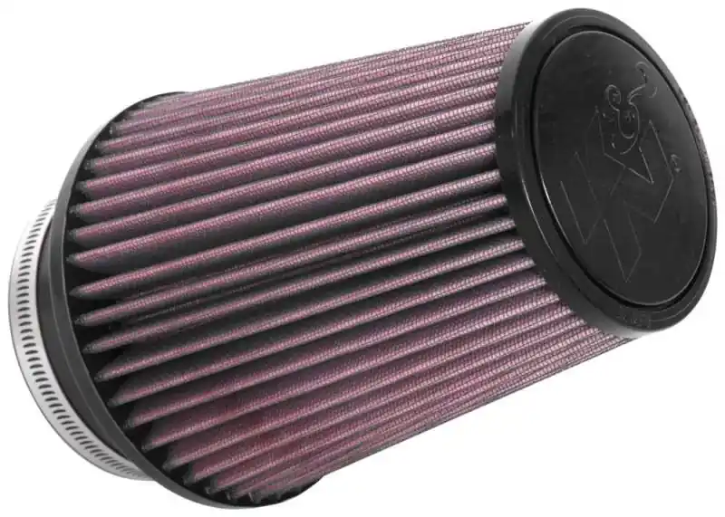 Hot Picks K&N Universal Clamp-On Air Filter 4in FLG / 6in B / 4in T / 7in H