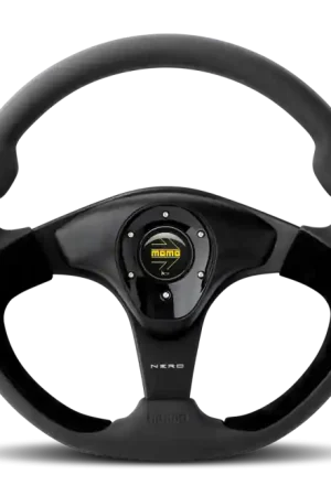 Momo Nero Steering Wheel 350 mm - Black Leather/Suede/Black Spokes Mega Sale