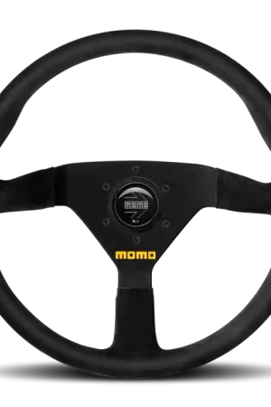 Momo MOD78 Steering Wheel 320 mm - Black Leather/Black Spokes Reduced Price