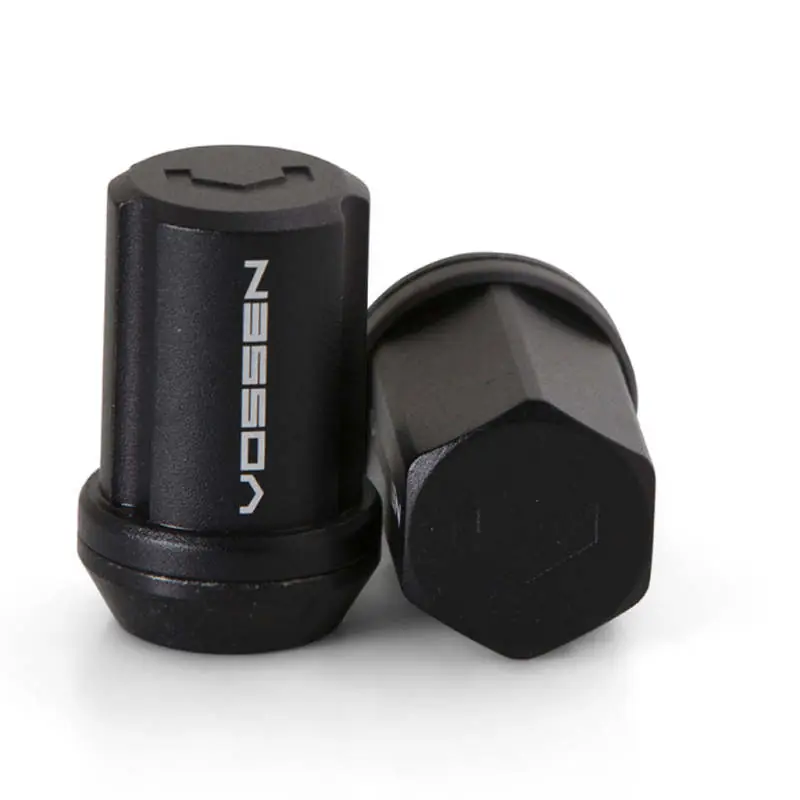 Vossen 35mm Lock Nut - 14x1.5 - 19mm Hex - Cone Seat - Black (Set of 4) Crafted