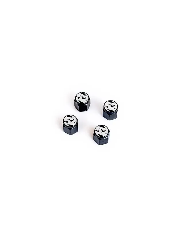 Handmade Fifteen52 Valve Stem Cap Set - Black - 4 Pieces
