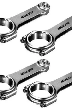 Fresh Stock Manley Acura D16 (all) & ZC / Honda D16 (all) & ZC H-Beam Connecting Rod Set (Set of 4)