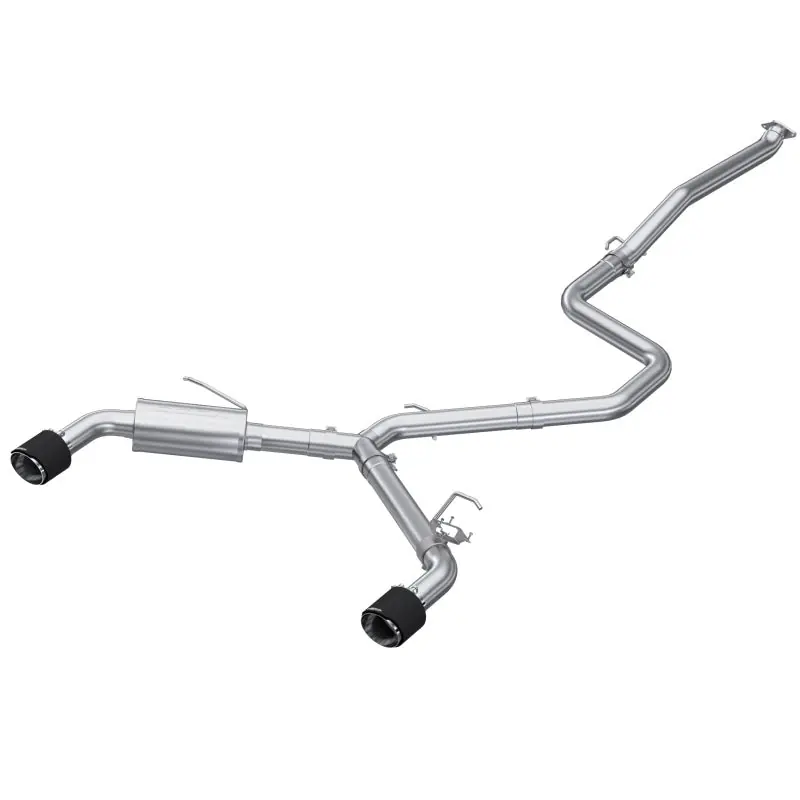MBRP 22-23 Hyundai Elantra N 2.0L Turbo T304 5in OD CF Tips Dual Outlet 3in Cat Back Exhaust Buy Today
