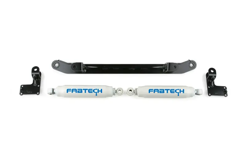 Fabtech 07-14 GM C/K1500 2WD/4WD Dual Steering Stabilizer System w/Perf. Shocks Direct From Factory