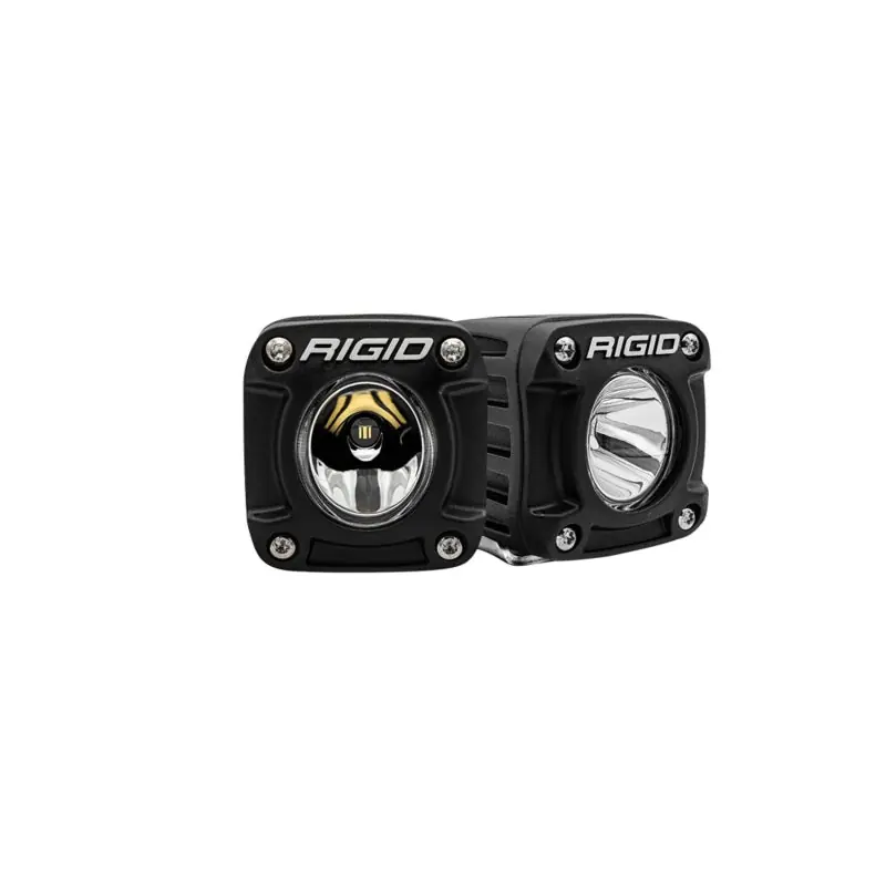 Budget Rigid Industries Revolve Pod w/Amber Trim Ring - Pair