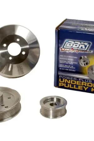 BBK 96-01 Mustang 4.6 GT Cobra Underdrive Pulley Kit - Lightweight CNC Billet Aluminum (3pc) Free Shipping