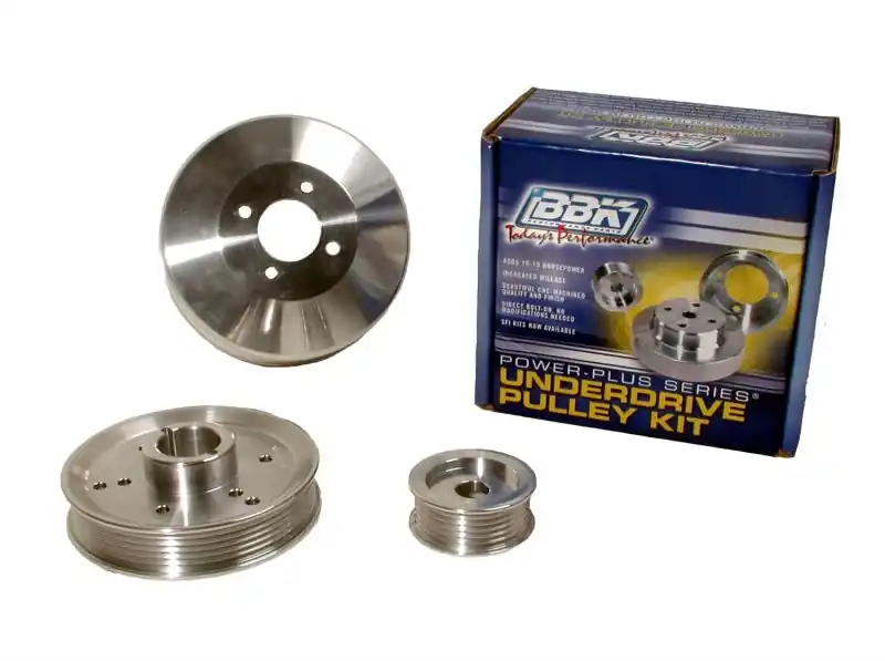 BBK 96-01 Mustang 4.6 GT Cobra Underdrive Pulley Kit - Lightweight CNC Billet Aluminum (3pc) Free Shipping
