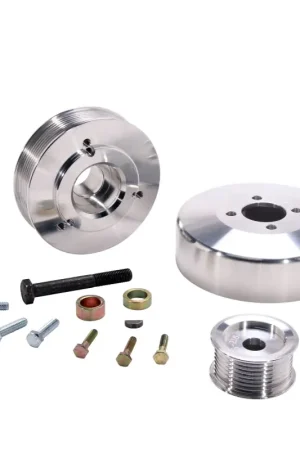 Latest BBK 97-04 Ford F150 Expedition 4.6 5.4 Underdrive Pulley Kit - Lightweight CNC Billet Aluminum (3pc)