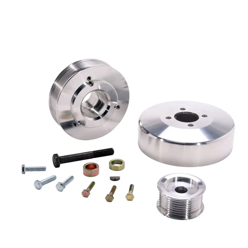 Latest BBK 97-04 Ford F150 Expedition 4.6 5.4 Underdrive Pulley Kit - Lightweight CNC Billet Aluminum (3pc)