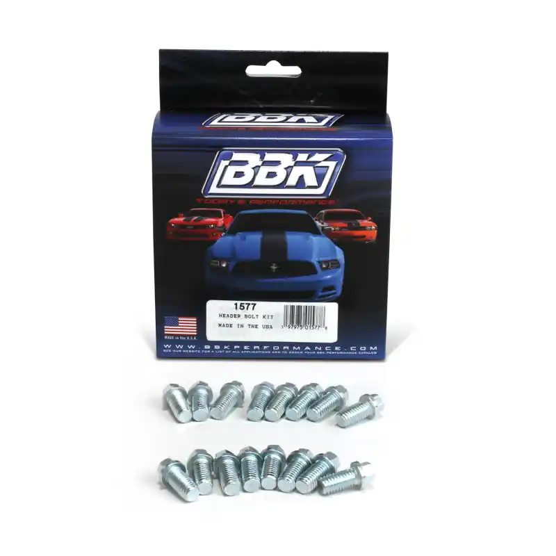 Modern BBK Ford SBF 302 351W Exhaust Header Bolt Kit - 3/8-16 0.75in (16)