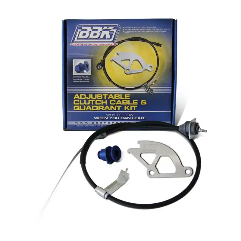 No Minimum Order BBK 96-04 Mustang Adjustable Clutch Quadrant Cable And Firewall Adjuster Kit