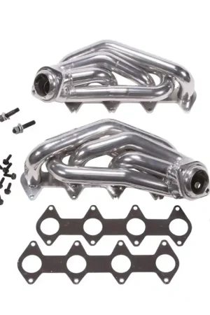 Shop Now BBK 05-10 Mustang 4.6 GT Shorty Tuned Length Exhaust Headers - 1-5/8 Silver Ceramic