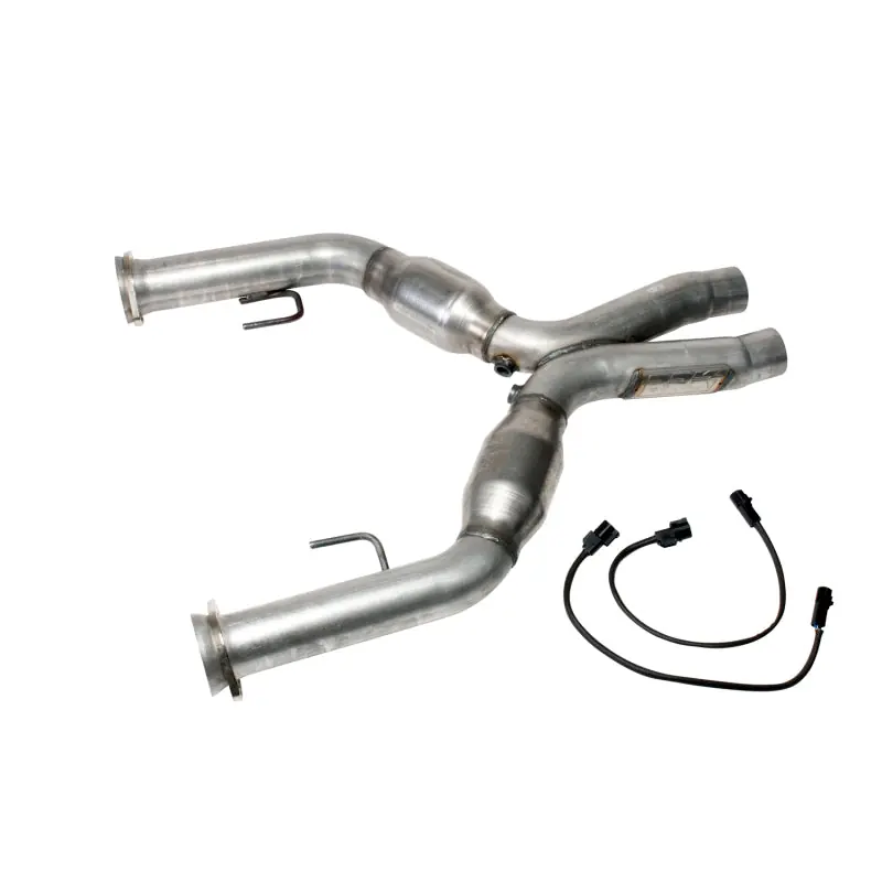 BBK 05-10 Mustang 4.6 Short Mid X Pipe With Catalytic Converters 2-3/4 For BBK Long Tube Headers Original