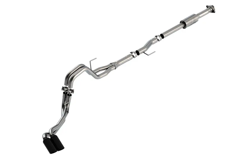 Borla F-150 2021 2.7L/3.5L 4dr CC SB EC STB Lari/King R/Plinum/LTD 3/2.25 DSE CB AK BLK CHR Tips Buy Direct