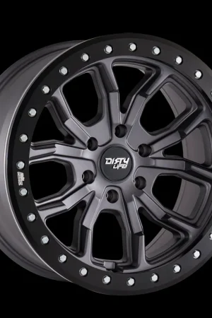 ~(44 lbs. 19X19X10)~ DT-1 (9303) MATTE GUNMETAL 17X9 5-127 -12MM 78.1MM Today Only
