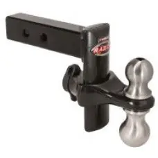 Best Choice ~(9 lbs. 17X11X8)~ 6 Deluxe Powder Coat Black Forged Steel Adjustable Hitch