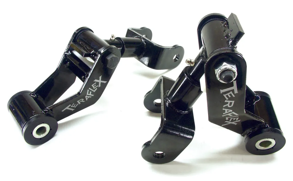 One Day Deal ~(11 lbs. 12X6X4)~ XJ Revolver Shackle Kit 84-01 Jeep Cherokee XJ TeraFlex