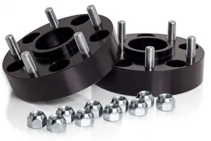 Last Chance ~(8 lbs. 7X7X4)~ Spidertrax Jeep 5 on 5 IN x 1-1/2 IN Thick Black Wheel Spacer Kit