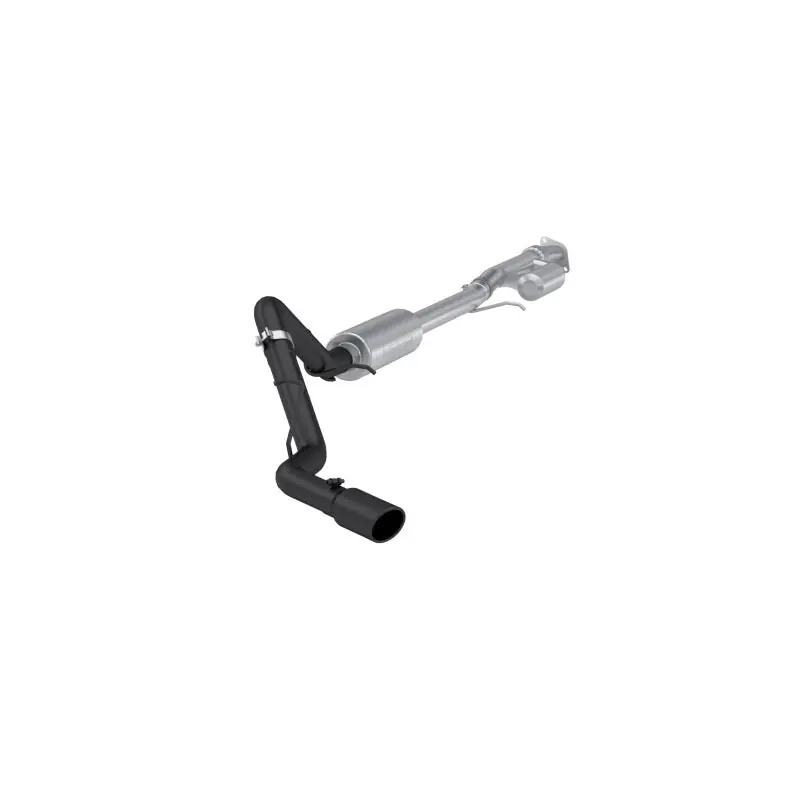 MBRP 19-24 GM 1500 Silverado/Sierra 2.7L Blk-Coated Alum. Steel 3in Cat-Back Single Side 4in Blk Tip Affordable