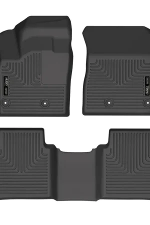 Best Choice Husky Liners 21-22 Nissan Rogue WeatherBeater Front & 2nd Seat Floor Liners - Black