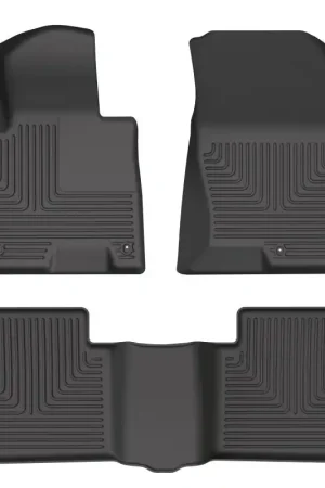 Discount Husky Liners 2022 Hyundai Tucson Excl. Hybrid Weatherbeater Black Front & 2nd Seat Floor Liners