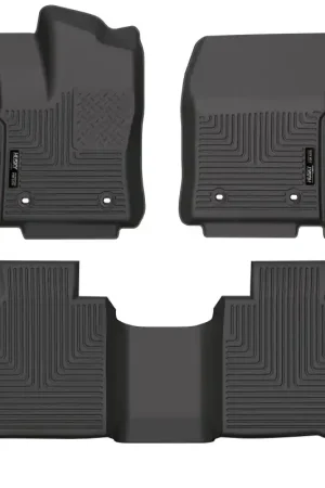 Trending Husky Liners 2022 Toyota Tundra WeatherBeater CC CrewMax Front & 2nd Seat Floor Liner - Blk