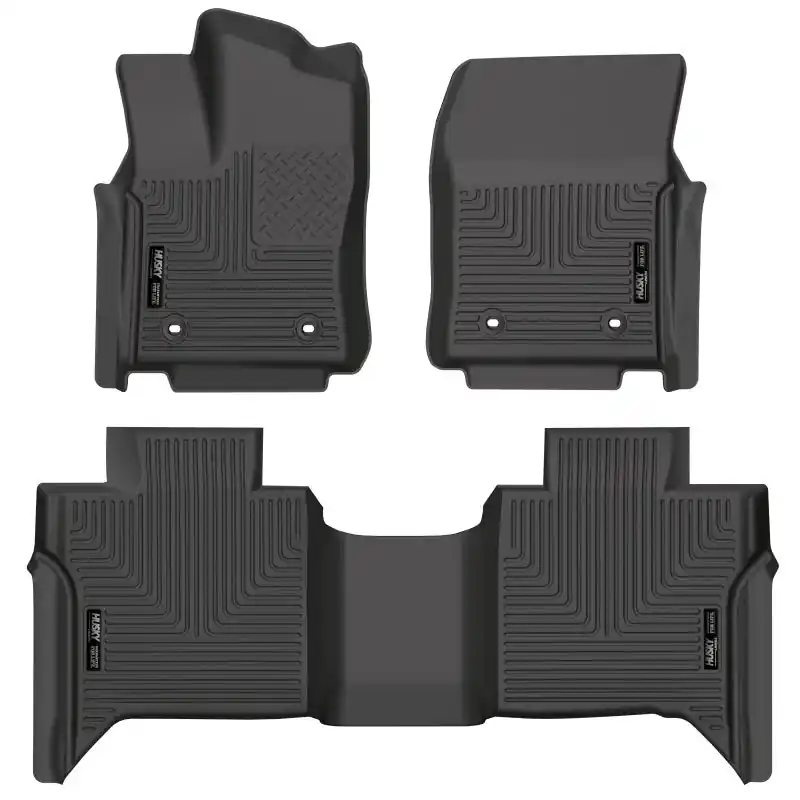 Trending Husky Liners 2022 Toyota Tundra WeatherBeater CC CrewMax Front & 2nd Seat Floor Liner - Blk