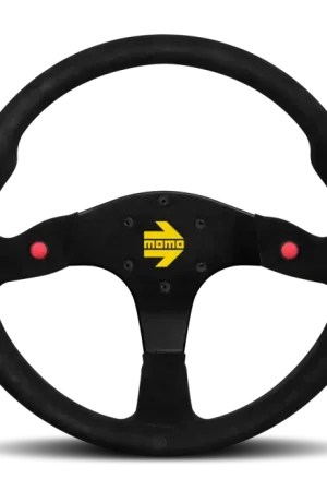 Momo MOD80 Steering Wheel 350 mm - Black Suede/Black Spokes Bargain