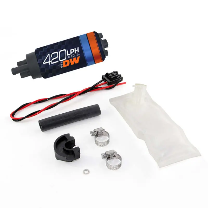 DeatschWerks DW420 Series 420lph In-Tank Fuel Pump w/ Install Kit For 94-02 Nissan S14/S15 Latest