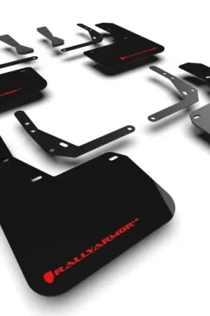 Warranty Included Rally Armor 24-25 Hyundai Kona N Line Black UR Mud Flap - Red Logo