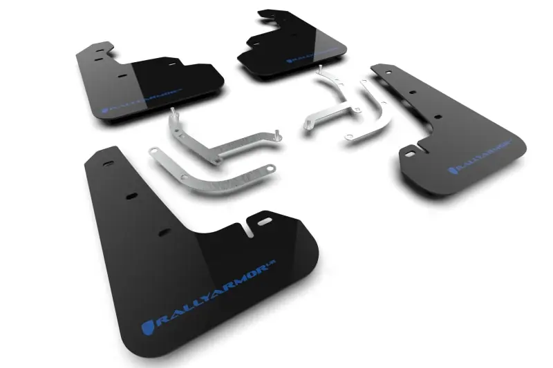 Rally Armor 24-25 Subaru Impreza Black UR Mud Flap w/ Light Blue Logo Free Delivery