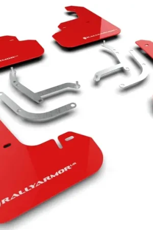 Rally Armor 24-25 Subaru Impreza Red UR Mud Flap w/ White Logo Express Delivery