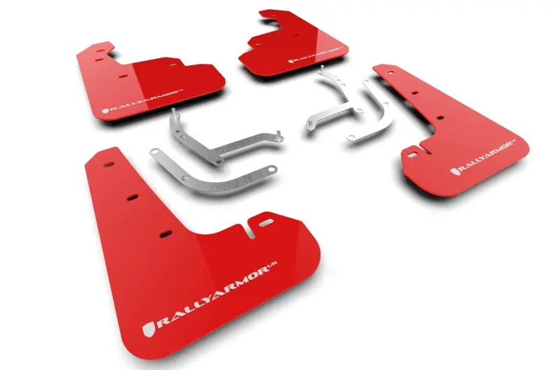 Rally Armor 24-25 Subaru Impreza Red UR Mud Flap w/ White Logo Express Delivery