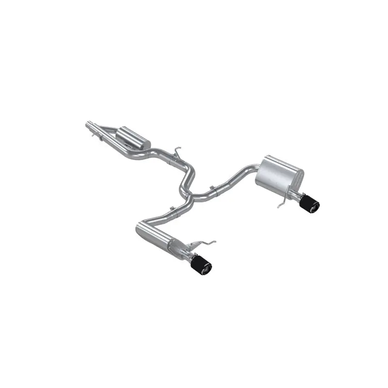 MBRP 17-19 VW Golf SportWagen/Alltrack 1.8T T304SS 3in Cat-Back 2.5in Dual Split Rear w/ CF Tips Secure Checkout