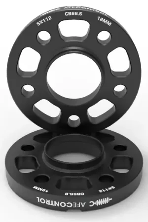 aFe CONTROL Billet Aluminum Wheel Spacers 5x112 CB66.6 18mm - Toyota GR Supra/BMW G-Series Cheap
