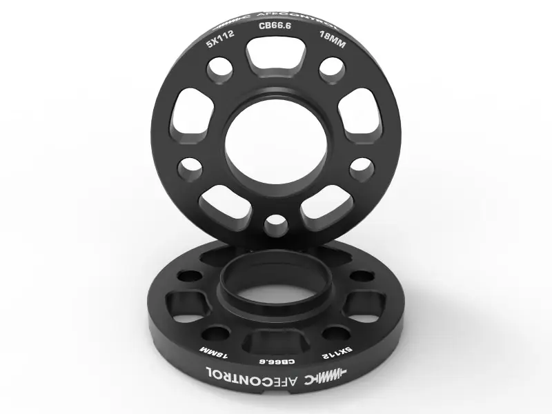 aFe CONTROL Billet Aluminum Wheel Spacers 5x112 CB66.6 18mm - Toyota GR Supra/BMW G-Series Cheap