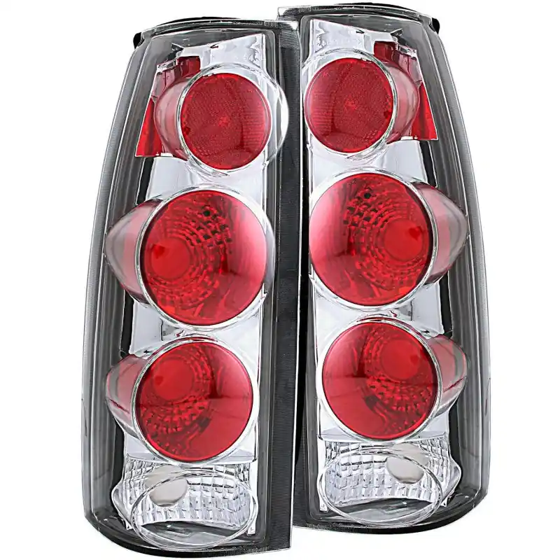 ANZO 1999-2000 Cadillac Escalade Taillights Chrome 3D Style Cheap