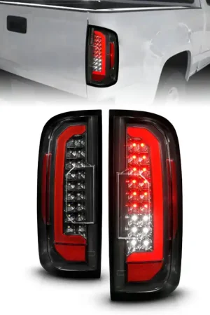 ANZO 15-21 GMC Canyon Full LED Taillights w/ Red Lightbar Black Housing/Clear Lens While Supplies Last