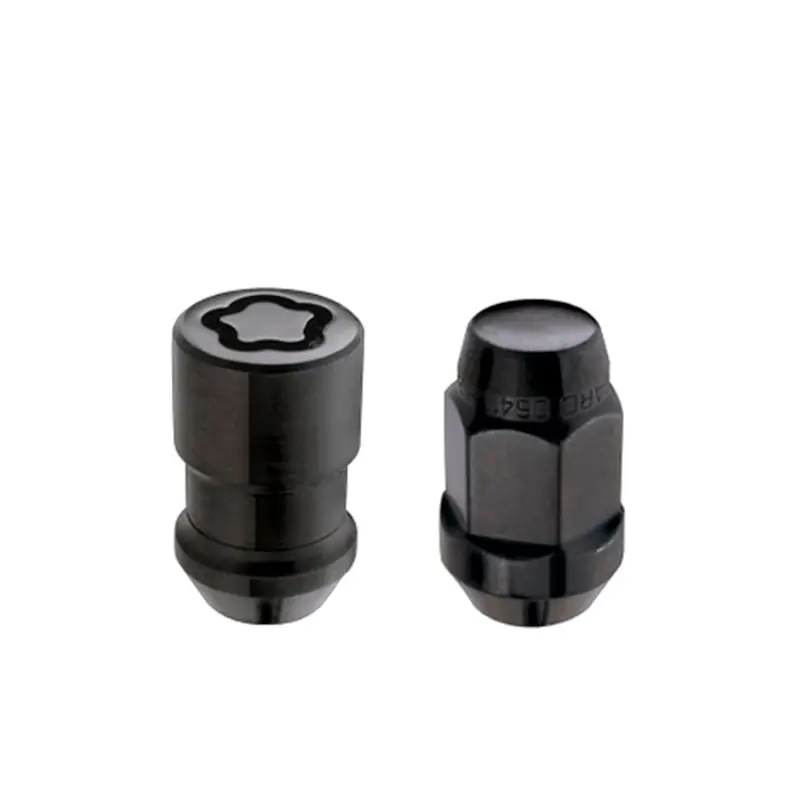 Professional Grade McGard Jeep Wrangler Install Kit (Cone Seat Bulge) 1/2-20 / 3/4 Hex / (18 Lug Nuts / 5 Locks) - Blk