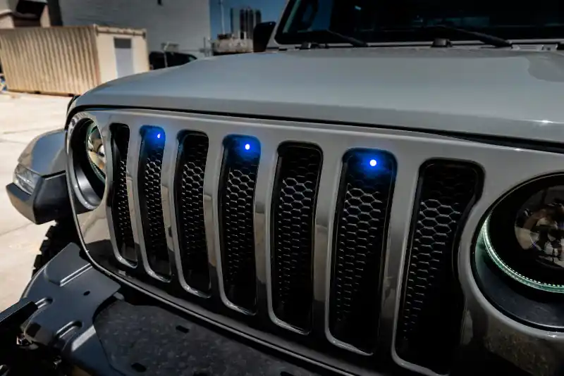 Same Day Shipping Oracle Pre-Runner Style LED Grille Kit for Jeep Wrangler JL - Blue