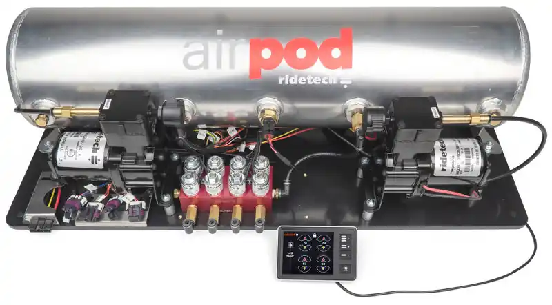 Ridetech RidePro E5 Air Ride Suspension Control System 5 Gallon Dual Compressor AirPod 1/4in Valves Certified