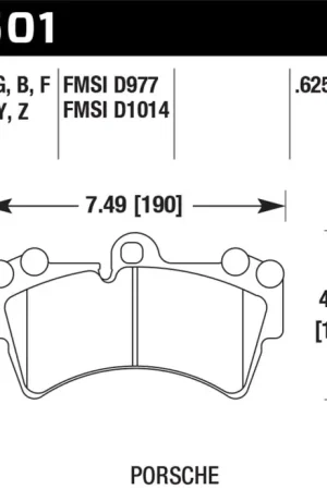 Final Sale Hawk 07-10 Audi Q7 / 03-09 Porsche Cayenne / 04-09 VW Touareg DTC-60 Race Front Brake Pads