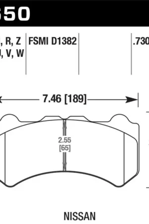 Special Discount Hawk 09-11 Nissan GT-R DTC-60 Motorsports Front Brake Pads