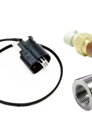 Torque Solution Fast Response SD IAT Sensor Kit GM Style IAT Sensor w/ Pigtail & Aluminum Weld Bung Certified
