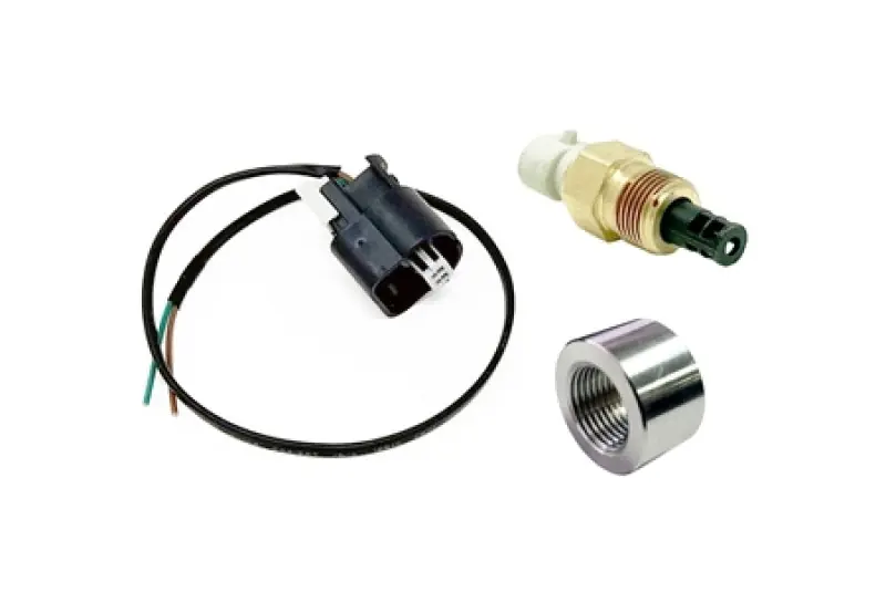 Torque Solution Fast Response SD IAT Sensor Kit GM Style IAT Sensor w/ Pigtail & Aluminum Weld Bung Certified