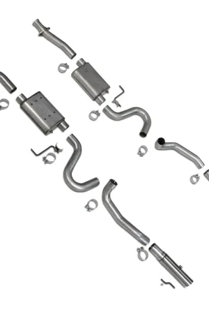 Buy Direct BBK 86-04 Mustang Cat Back Kit Varitune Mufflers Stainless Steel Tips