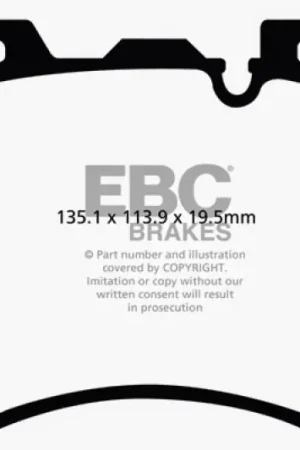 Buy Today EBC 10-13 BMW X5M 4.4 Twin Turbo Redstuff Front Brake Pads