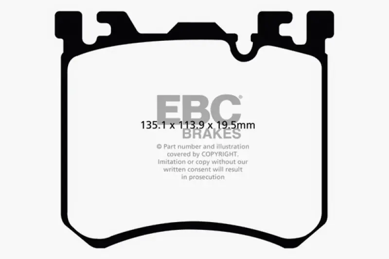 Buy Today EBC 10-13 BMW X5M 4.4 Twin Turbo Redstuff Front Brake Pads