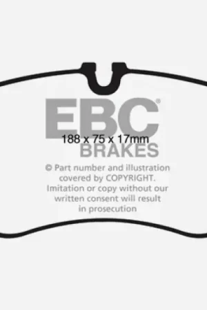 Original EBC 11 Audi A6 2.0 Turbo Ultimax2 Front Brake Pads